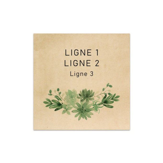 Étiquette Bouquet | Chlorophylle #3