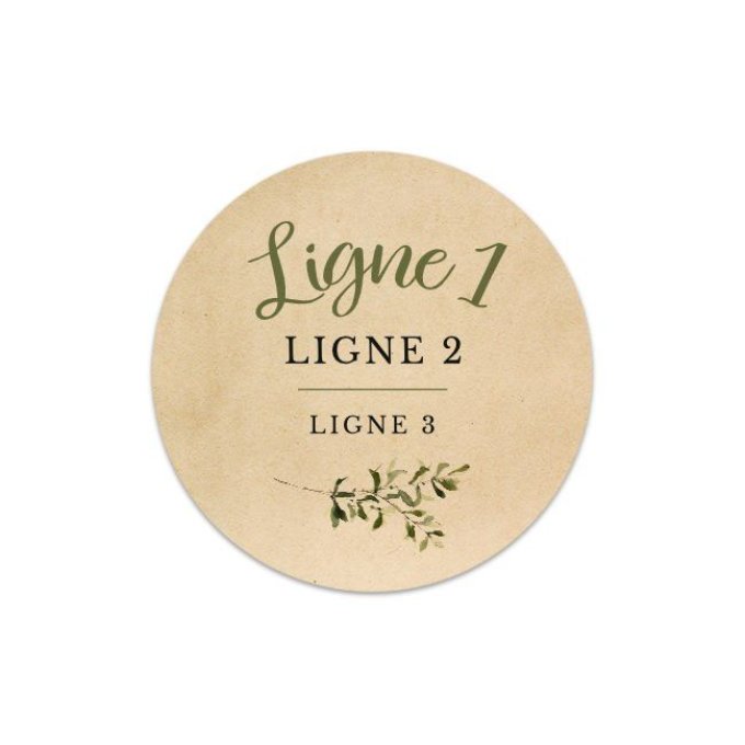 Étiquette Bouquet | Olea #1